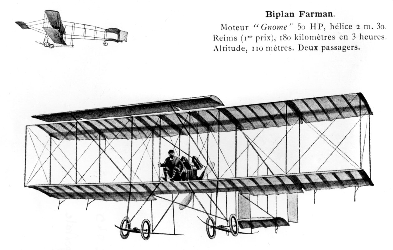 Farman biplan, 1900-talet av Unbekannt