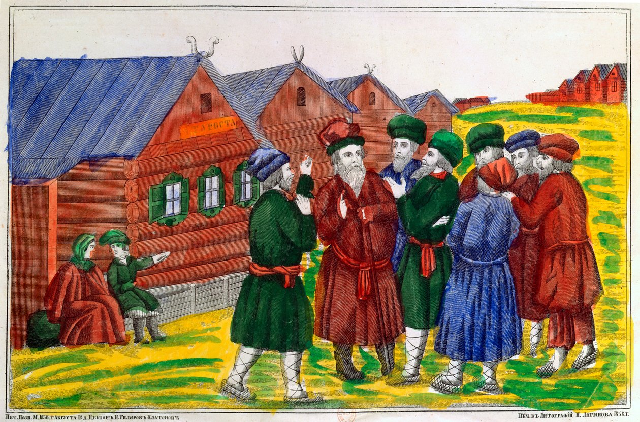Bondeträff, 1858 av Unbekannt