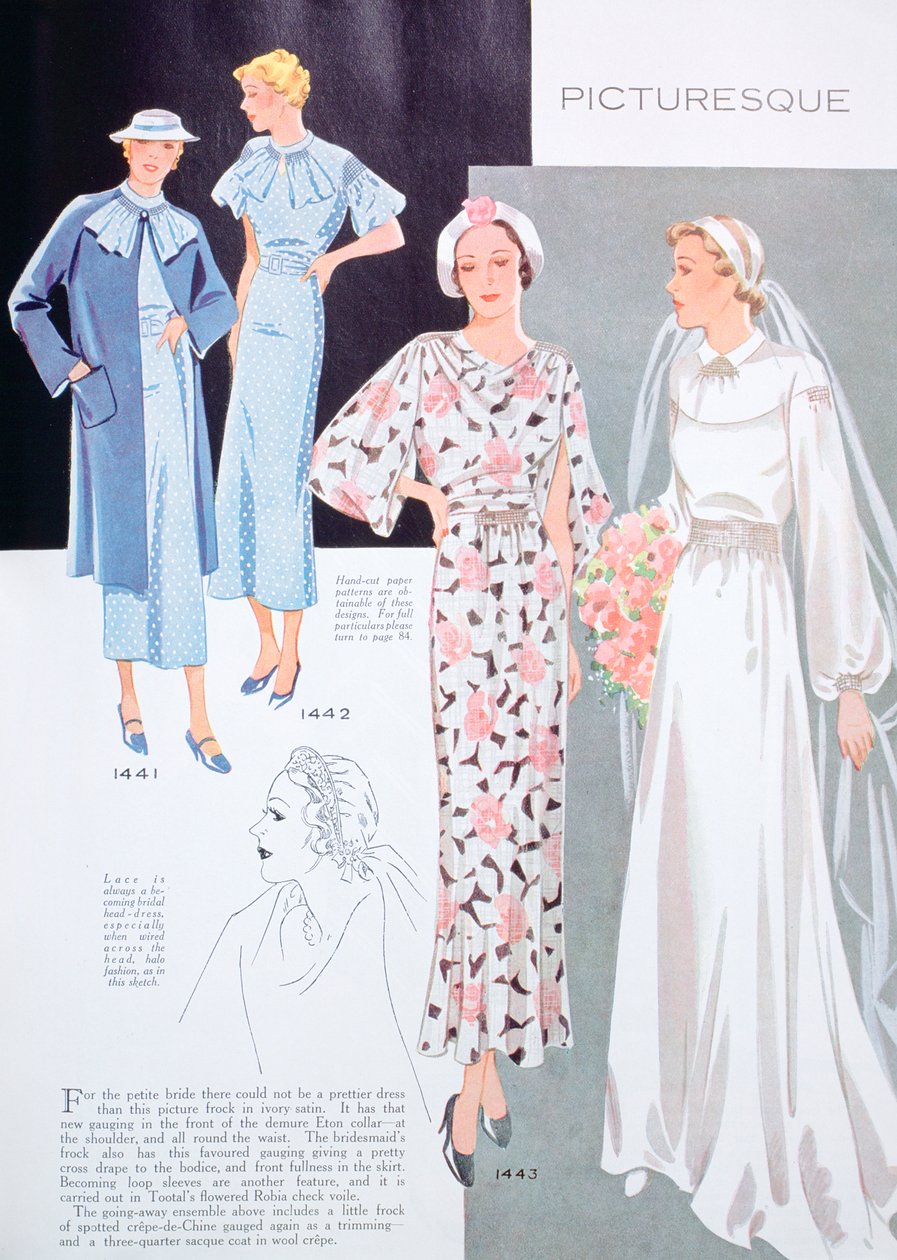 Modeillustration, 1935 av Unbekannt