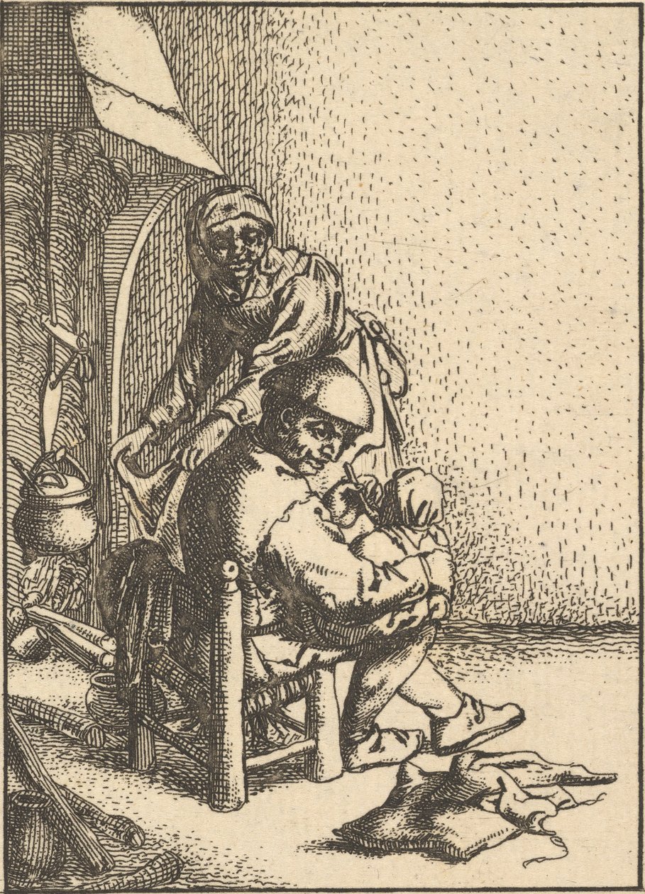 Fadern matar sitt barn, 1610-85. av Unbekannt
