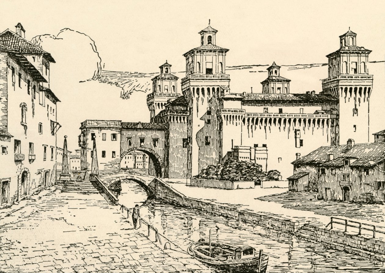 Ferrara: Ducal Palace, 1928. av Unbekannt