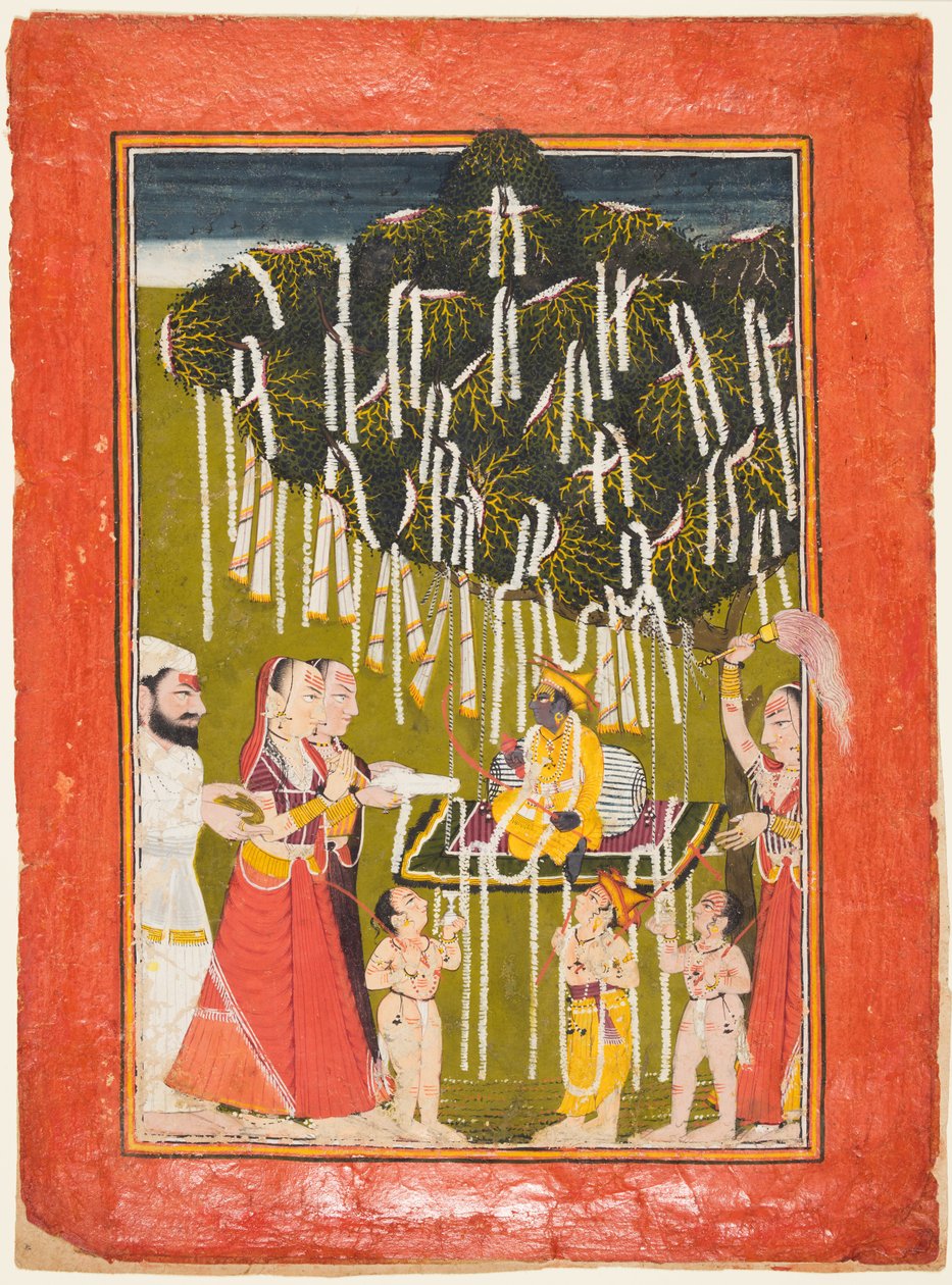 Fertilitetsdyrkan av Krishna, ca. 1720-25. av Unbekannt