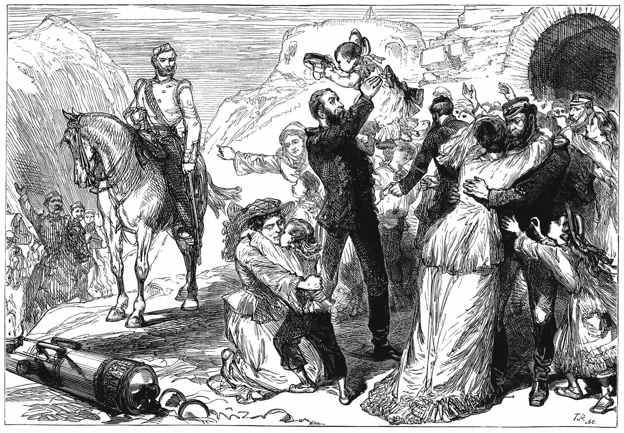 Första anglo-afghanska kriget 91838-1842, c1880 av Unbekannt