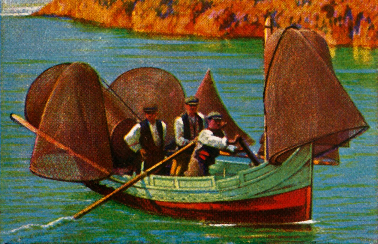 Fiskebåt, Malta, c1928. av Unbekannt