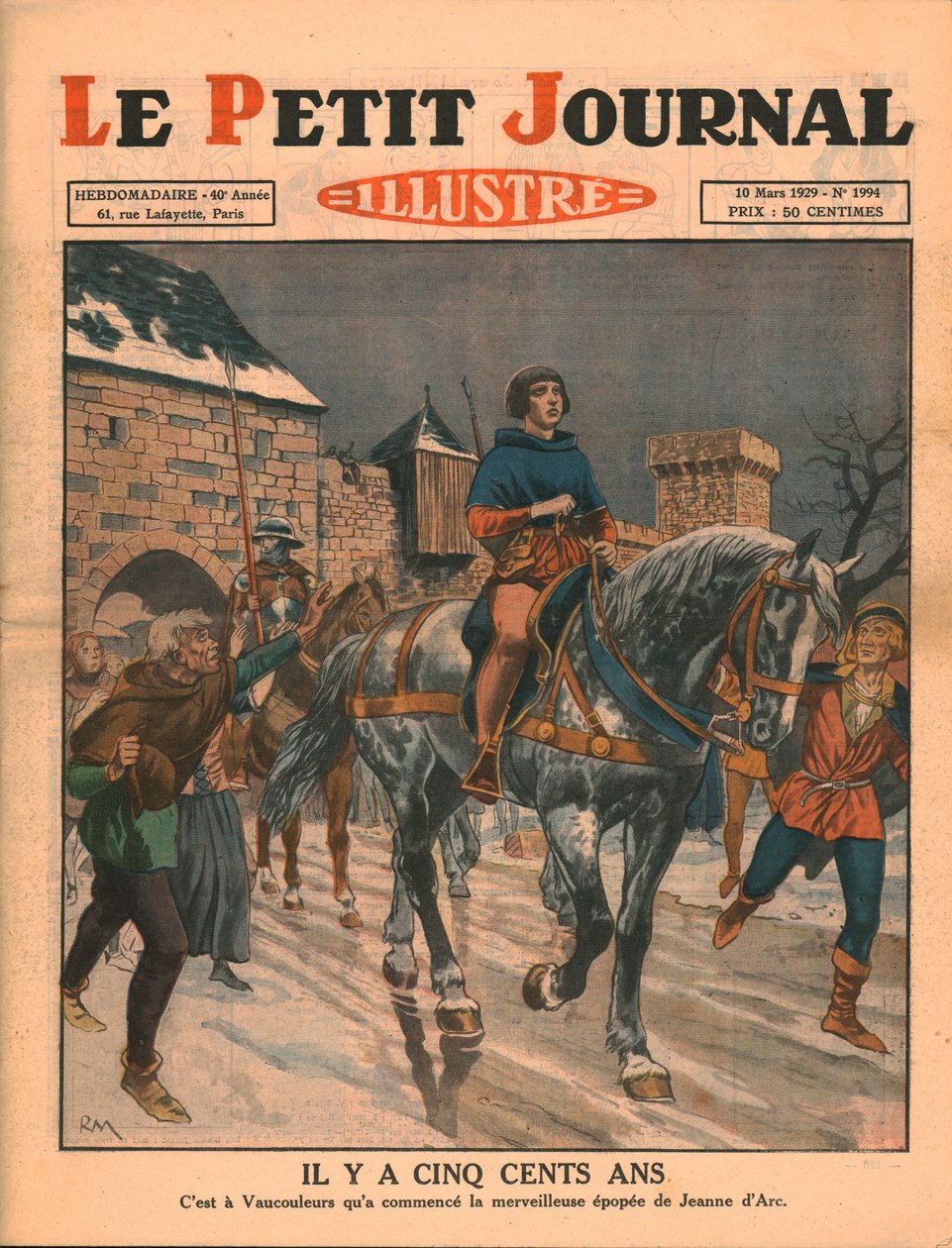 För femhundra år sedan, 1929. av Unbekannt