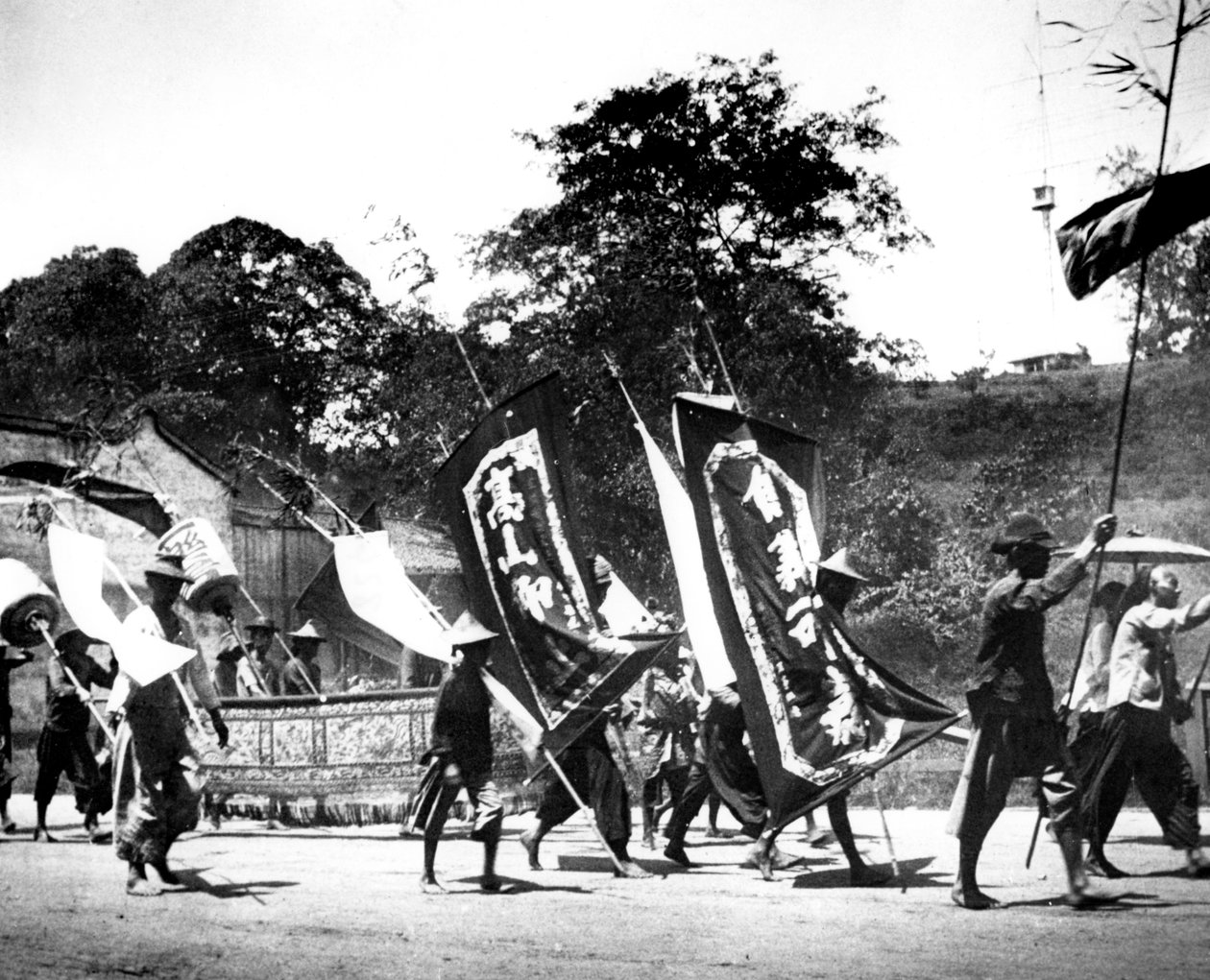 Flaggbärare, Singapore, 1900 av Unbekannt