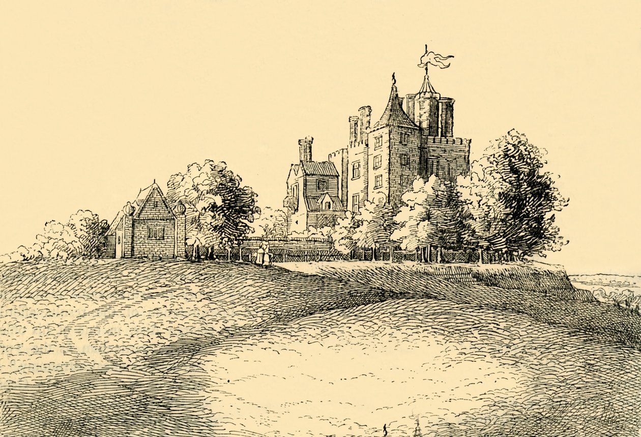 Flamsteed House från Hollars Long View, c1878. av Unbekannt