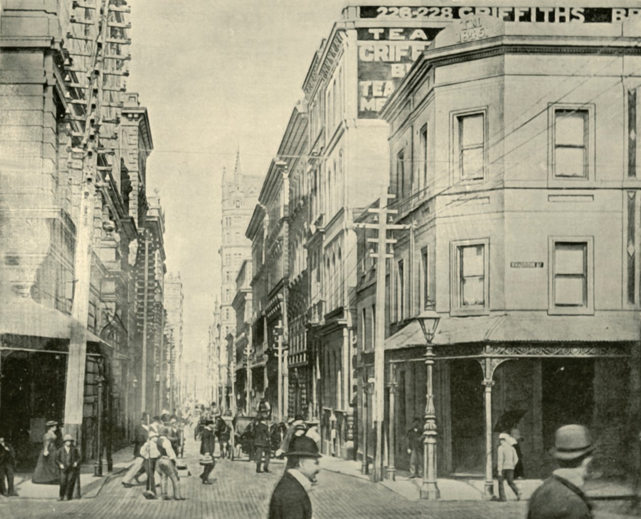 Flinders Lane, Melbourne, 1901. av Unbekannt