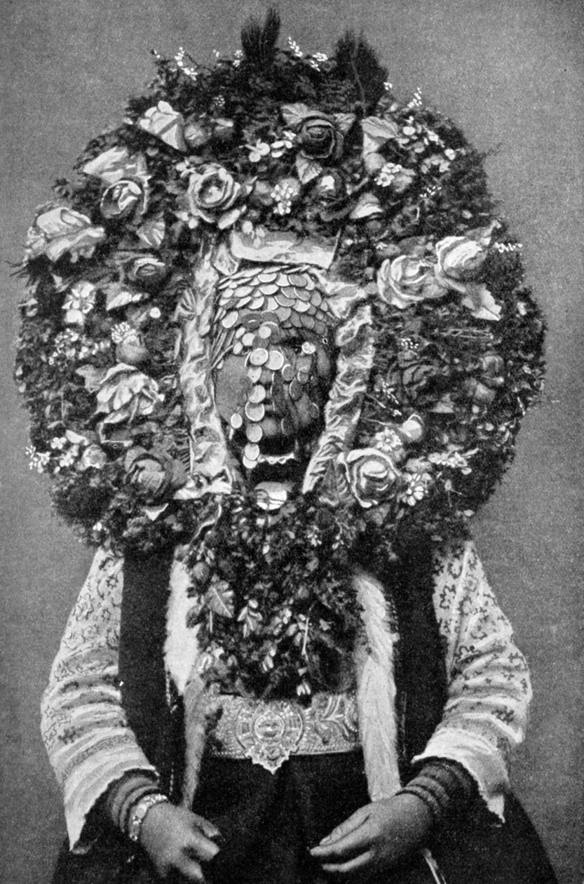 Blommask av en bulgarisk brud, 1922 av Unbekannt