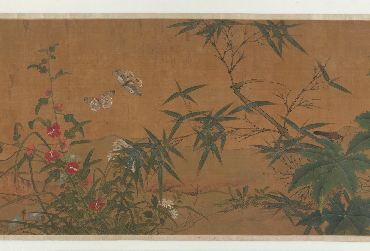 Blommor, fåglar och insekter, 1400-talet. av Unbekannt