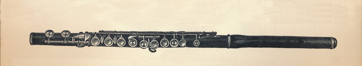 Flöjt, 1895. av Unbekannt