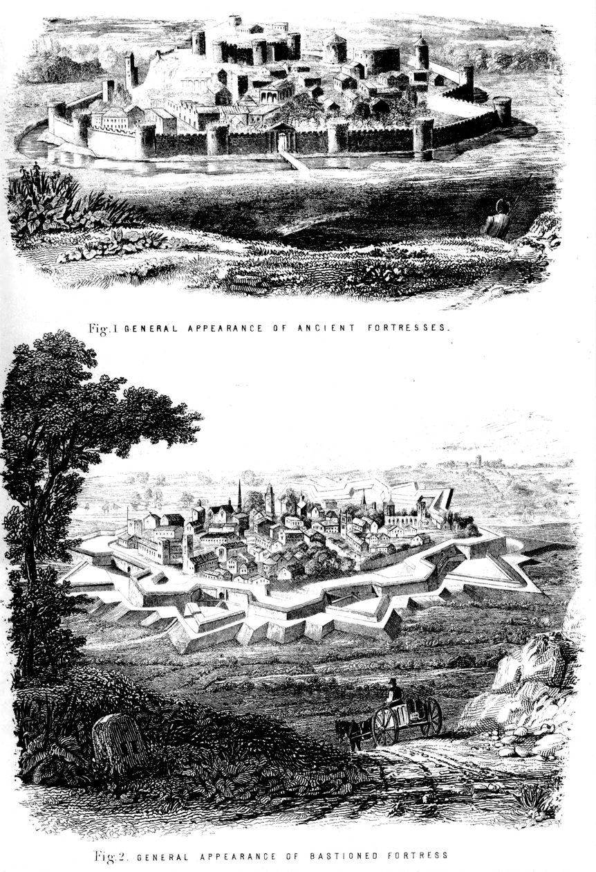 Befästningar, c1880 av Unbekannt