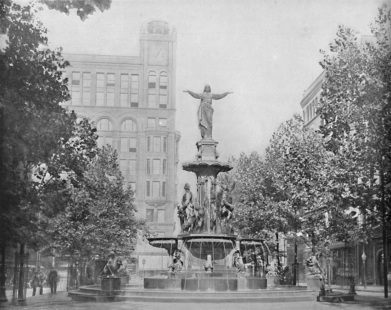 Fountain Square, Cincinnati, Ohio, c1897. av Unbekannt