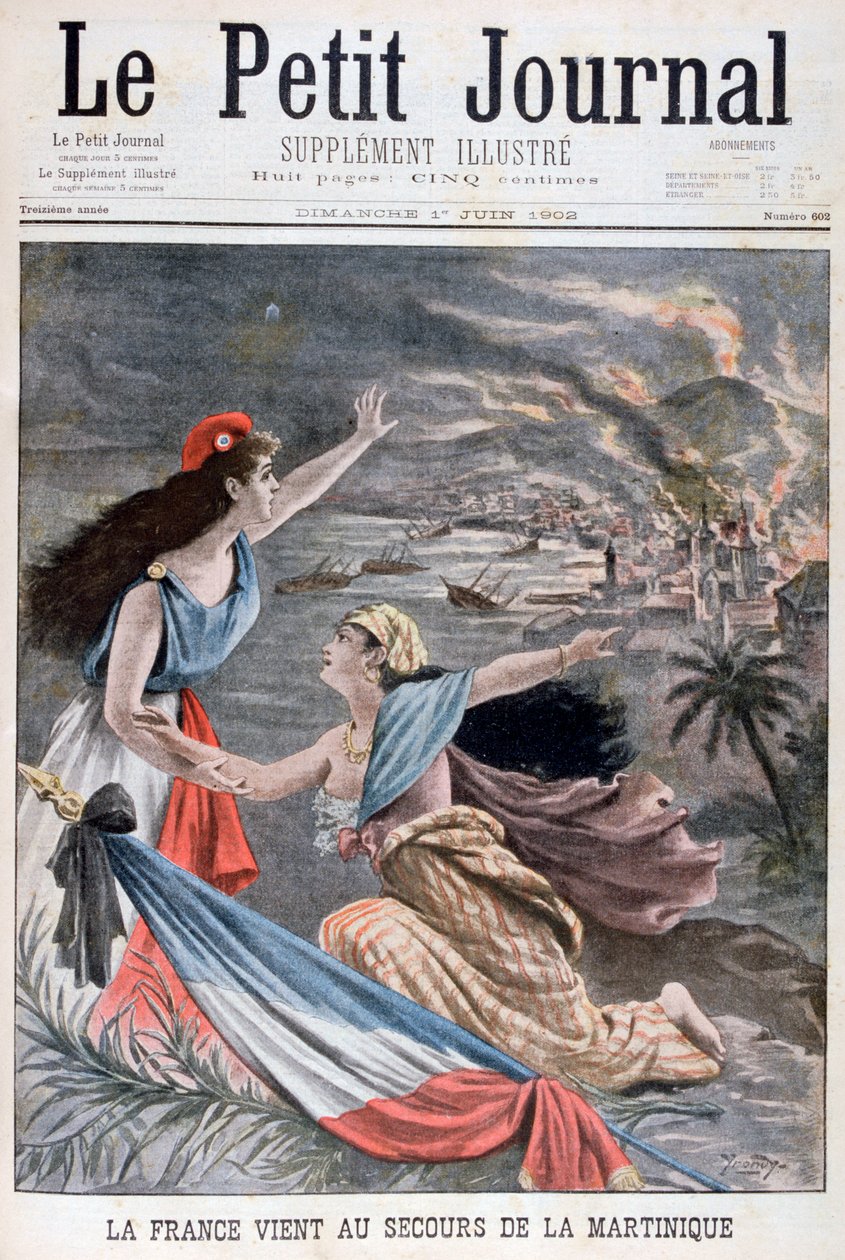 Frankrike hjälper Martinique, 1902 av Unbekannt