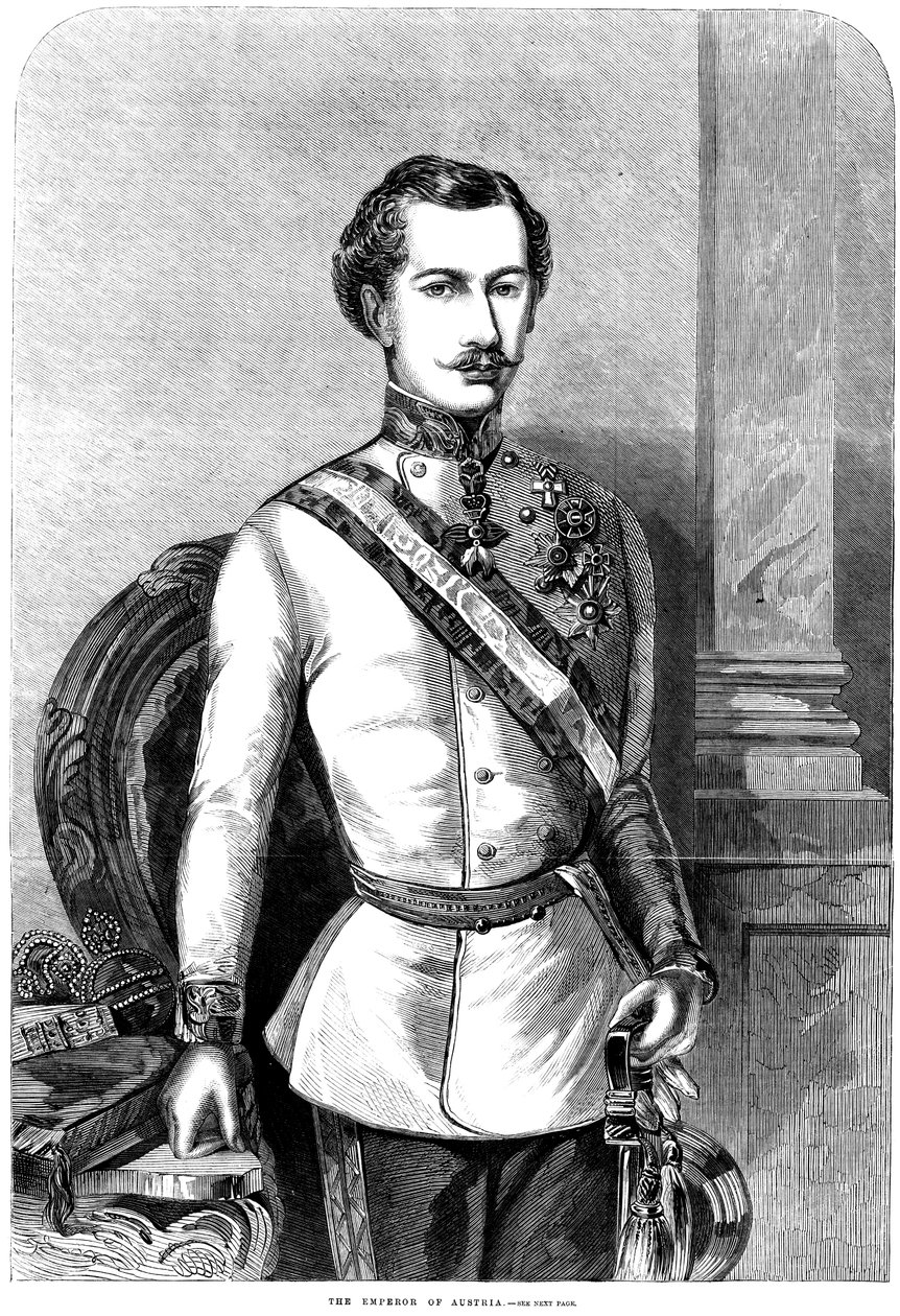 Franz Josef I, kejsare av Österrike, 1859 av Unbekannt