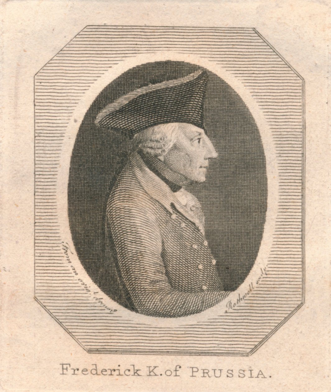 Fredrik K. av Preussen, c1800. av Unbekannt