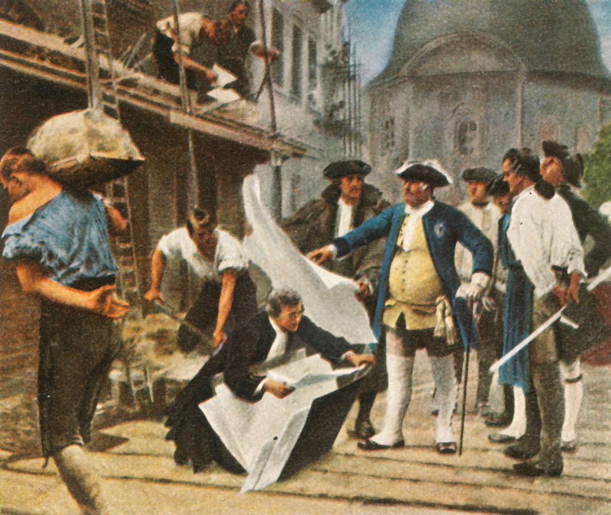 Fredrik William I bygger Berlin, 1936. av Unbekannt