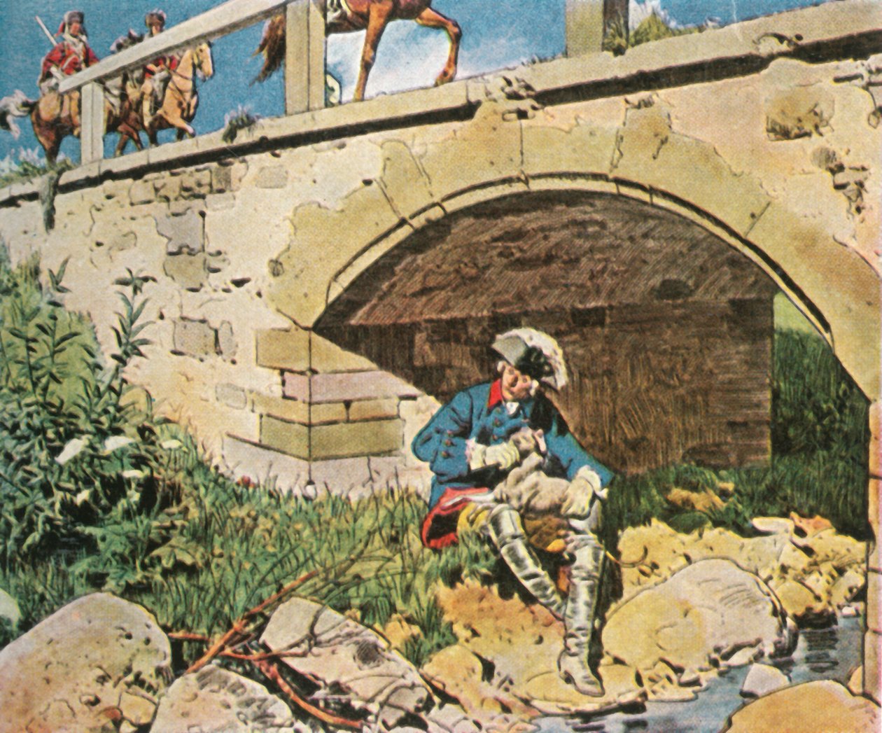 Fredrik den store undviker fångst, 1745, 1936. av Unbekannt