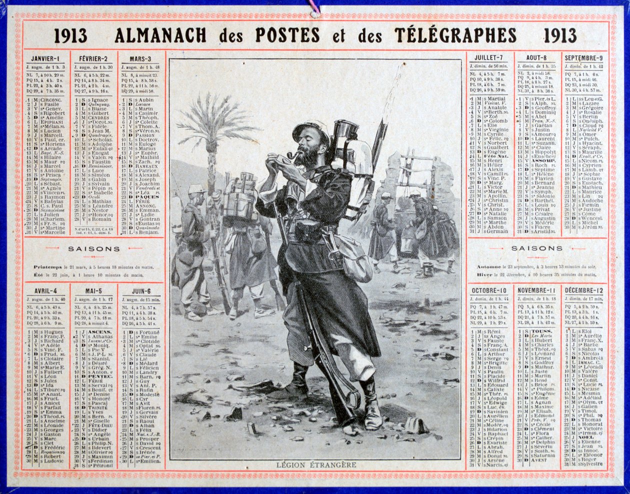 Franska främlingslegionen, 1913 av Unbekannt