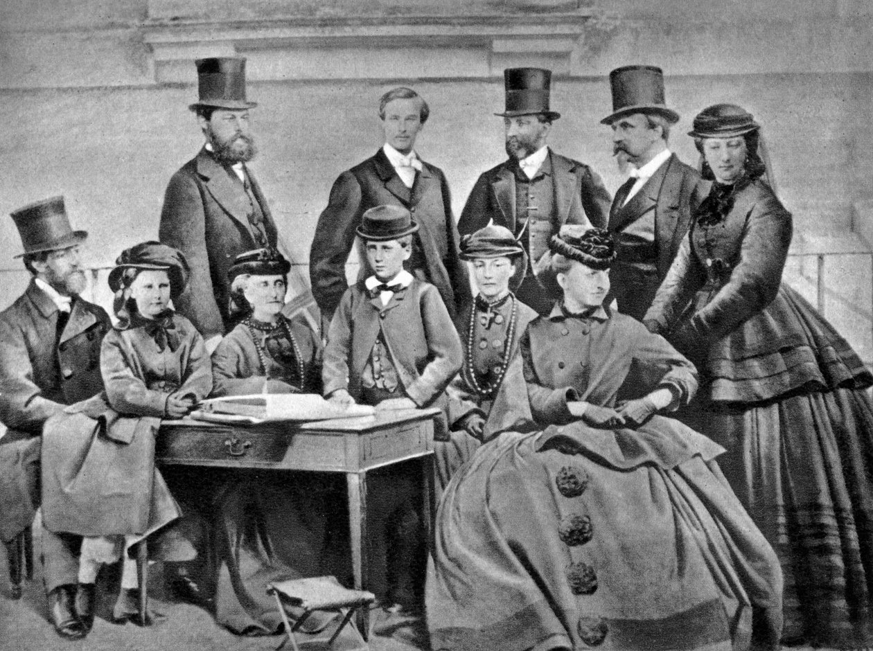 Fransk kejsarfamilj, 1866 av Unbekannt