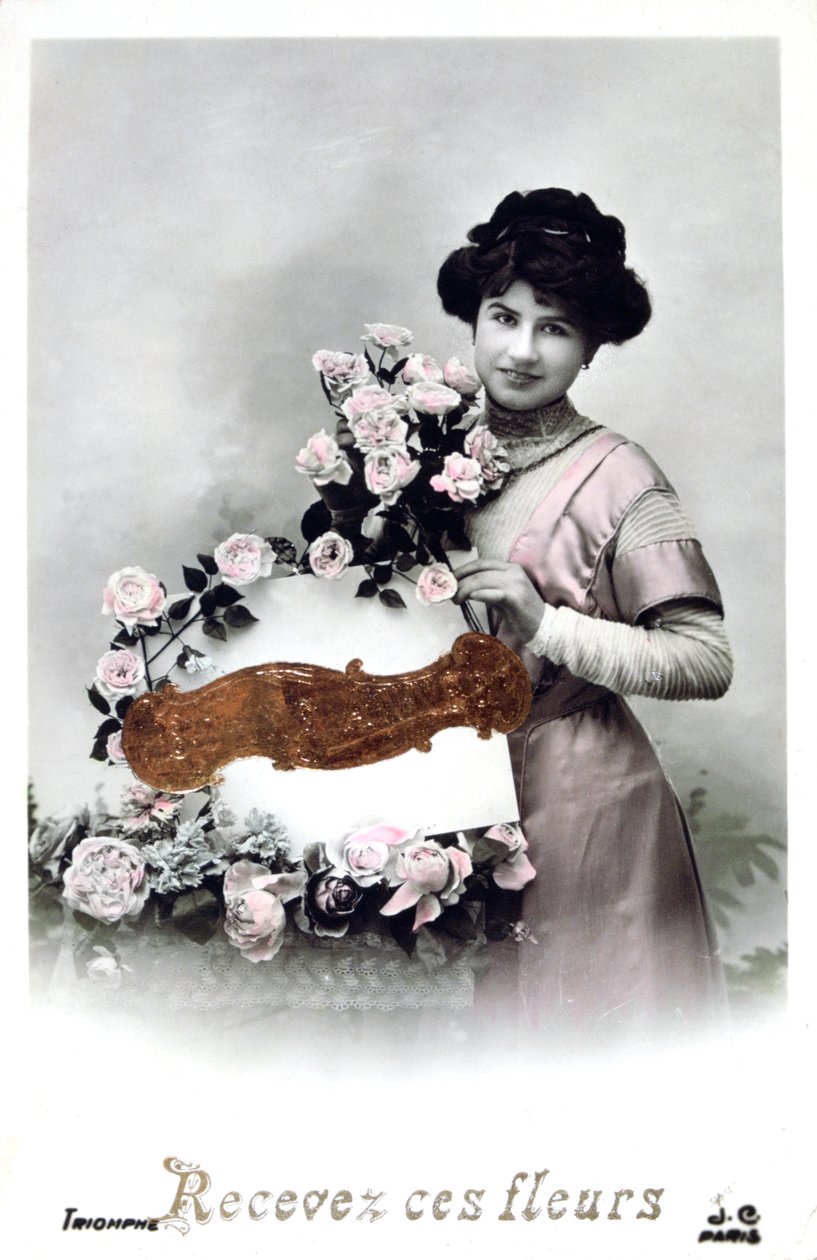 Franskt vykort, c1900 av Unbekannt