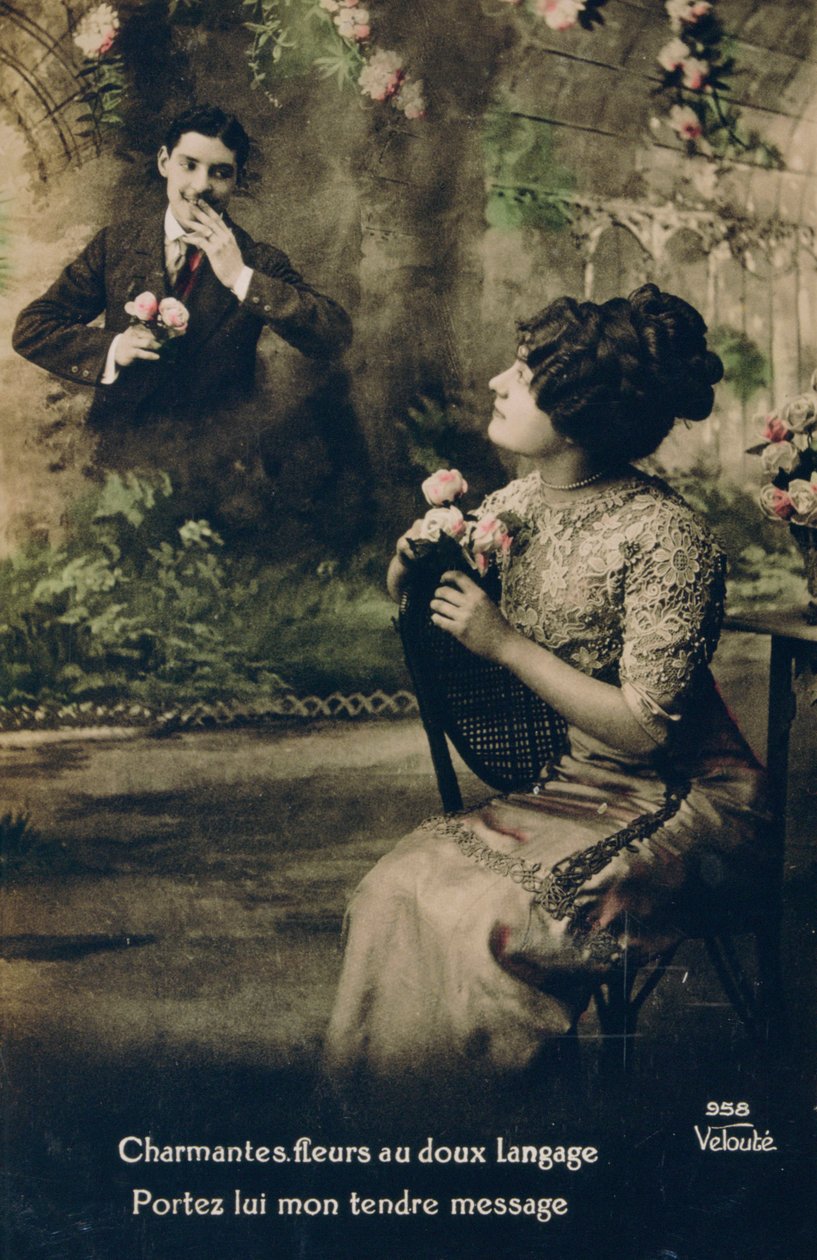 Franskt vykort, c1900 av Unbekannt