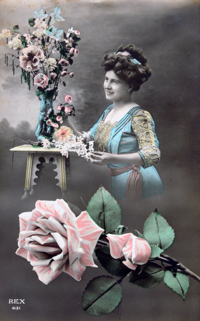 Franskt vykort, c1900 av Unbekannt