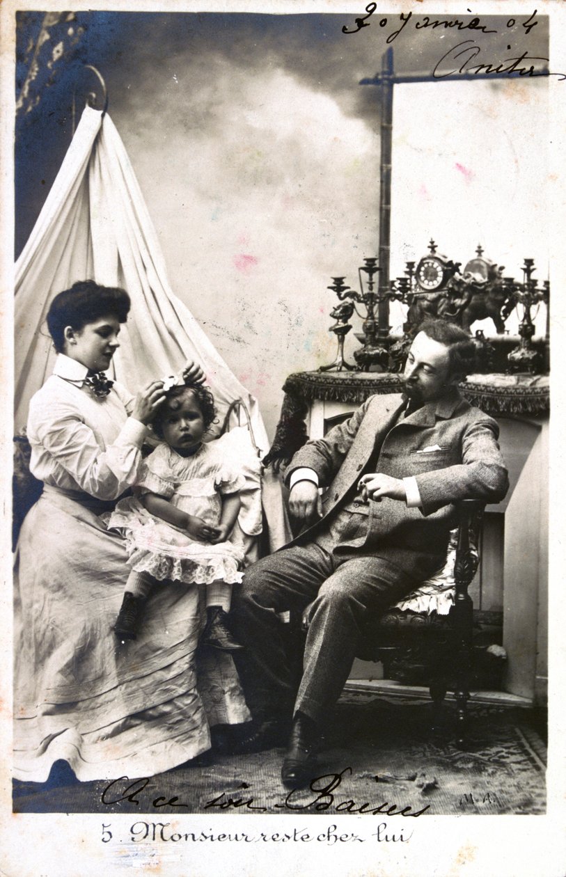 Franskt vykort, c1900 av Unbekannt