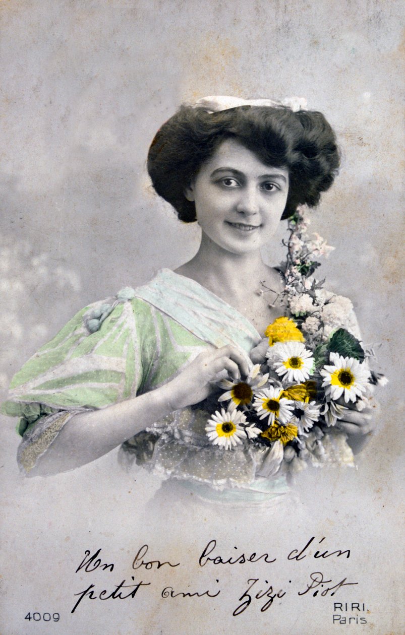 Franskt vykort, c1900 av Unbekannt