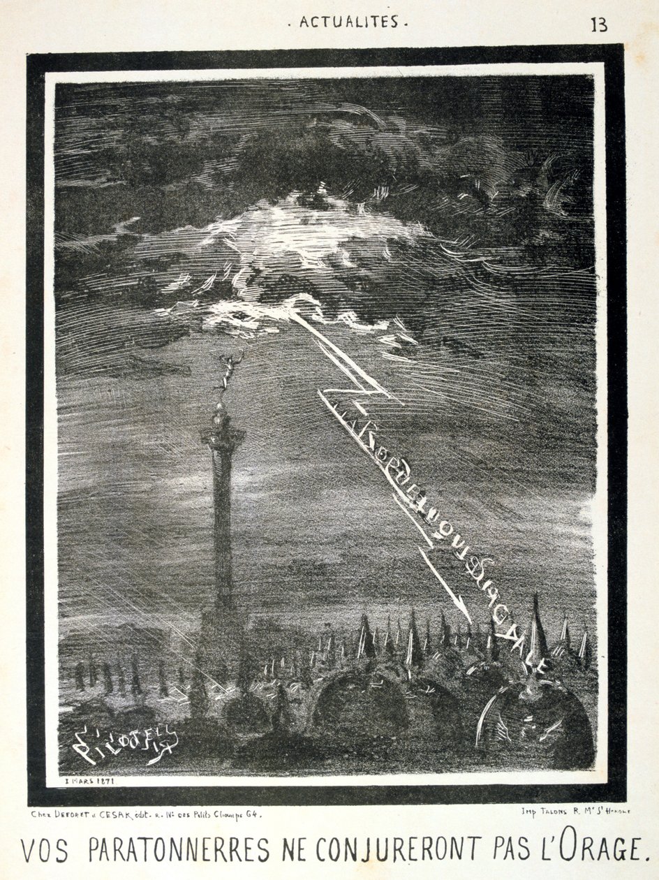 Fransk antipreussisk tecknad serie, 1871. av Unbekannt