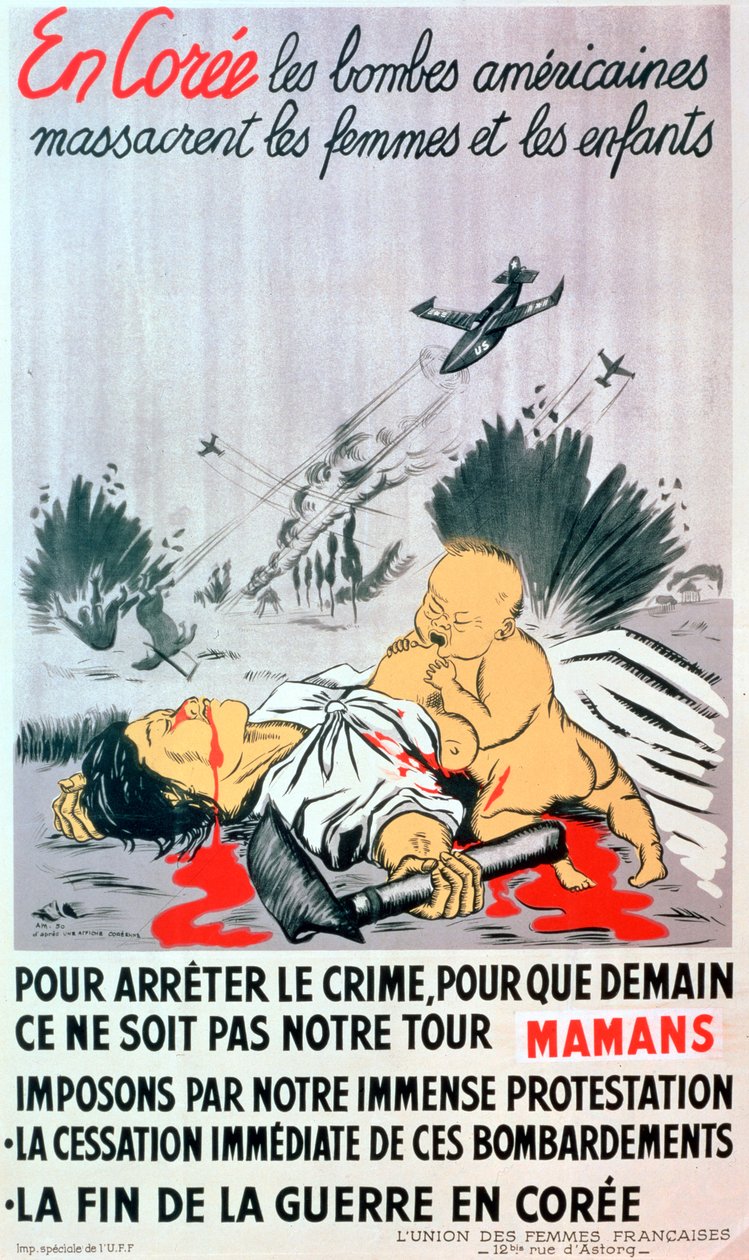 Fransk anti-koreansk krigsaffisch, 1950 av Unbekannt
