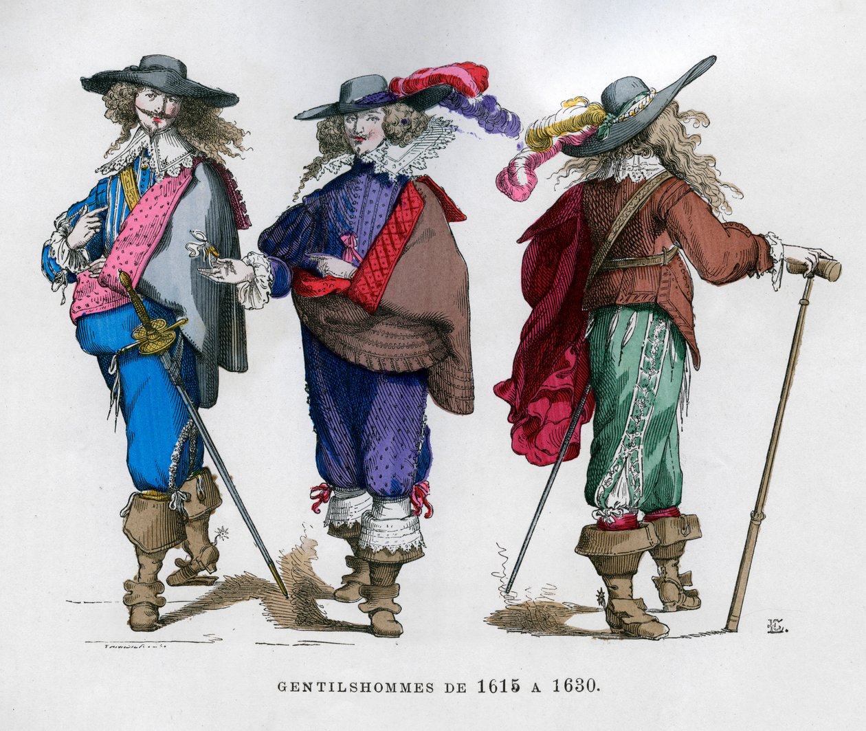 Fransk herrkostym, 1615-1630 1882-1884 av Unbekannt