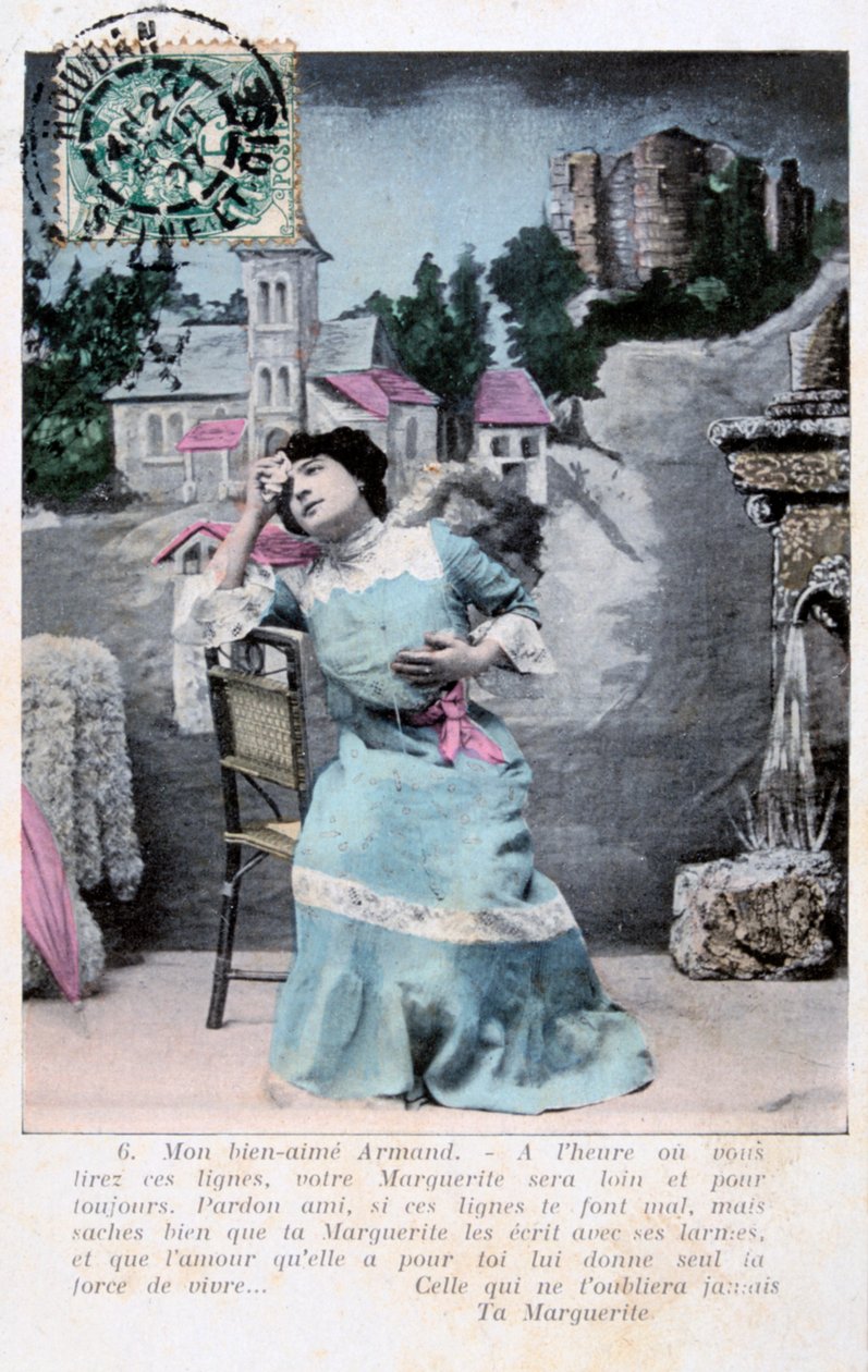 Franskt vykort, c1900 av Unbekannt