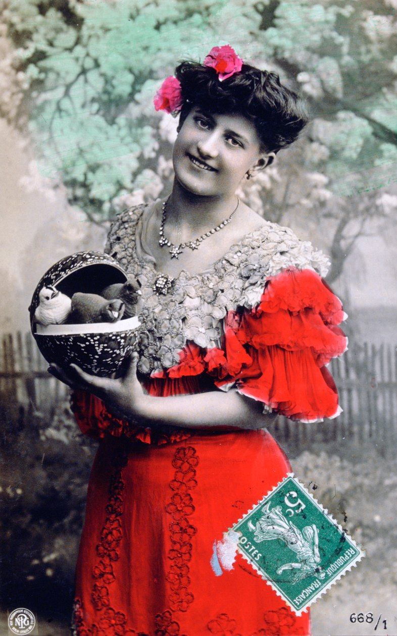 Franskt vykort, c1900 av Unbekannt
