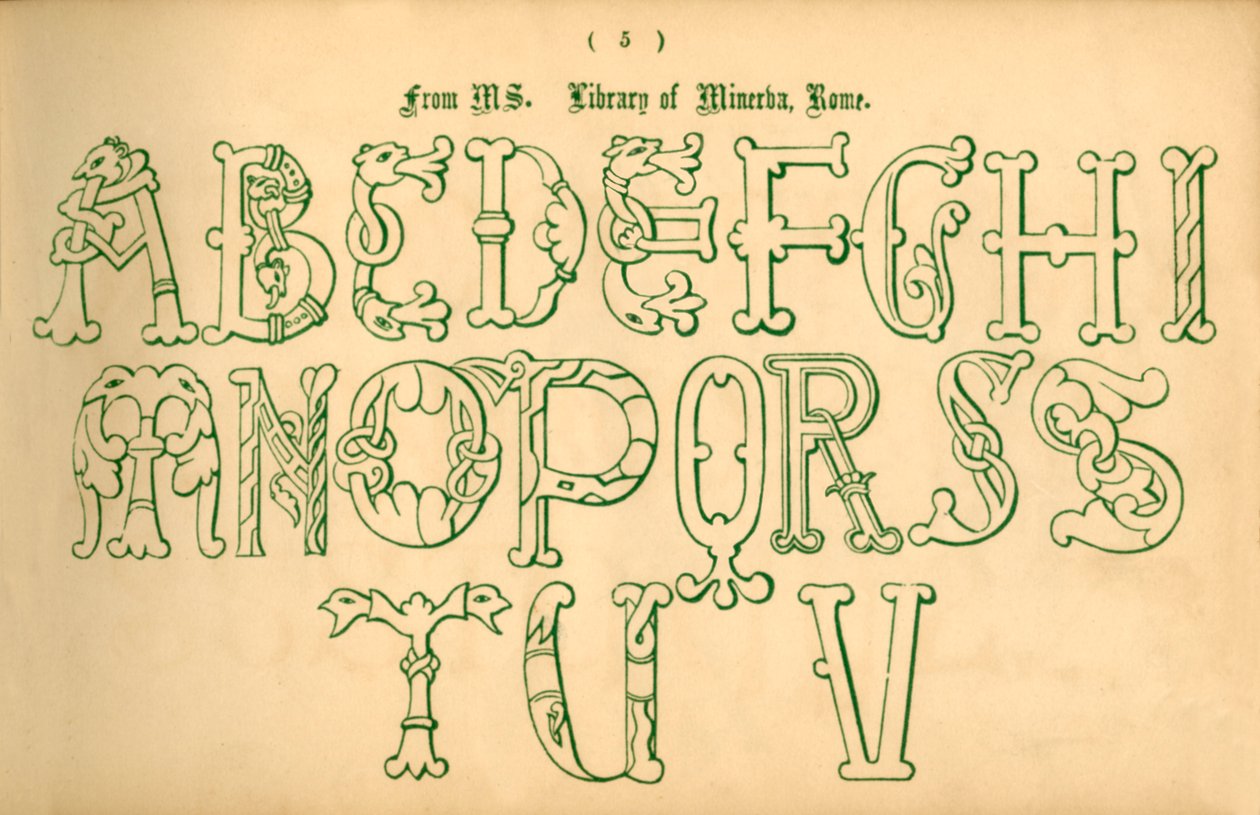 Från MS. Minervas bibliotek, Rom, 1862. av Unbekannt