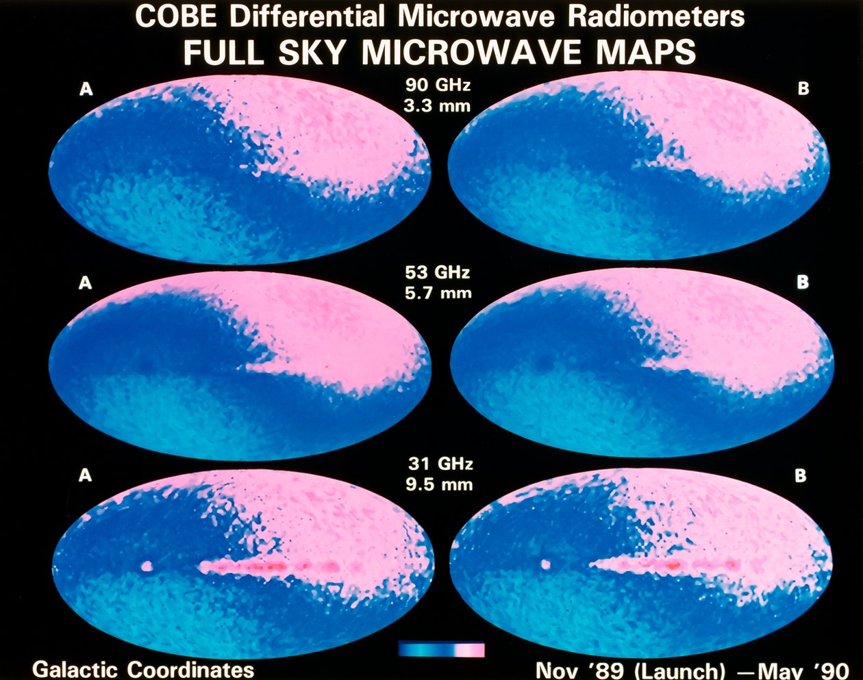 Full sky mikrovågskartor, 1990 av Unbekannt