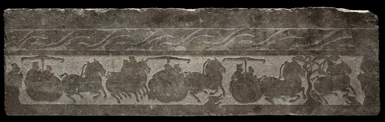 Begravningsrelief med vagnprocession, 2:a århundradet. av Unbekannt
