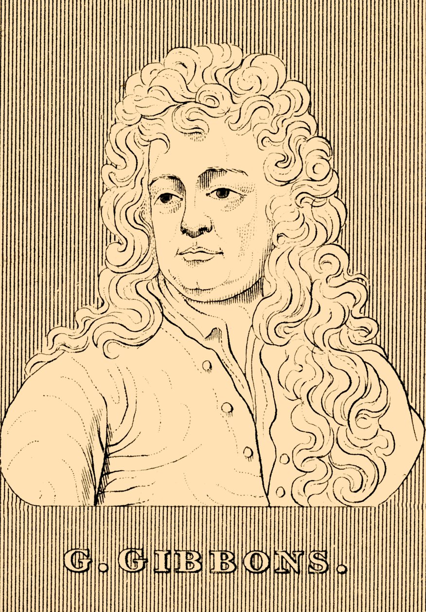 G. Gibbons, 1648-1721, 1830. av Unbekannt
