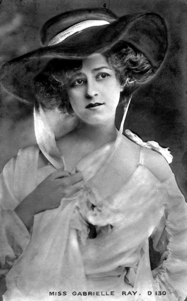 Gabrielle Ray 1883-1973, engelsk skådespelerska, tidigt 1900-tal av Unbekannt