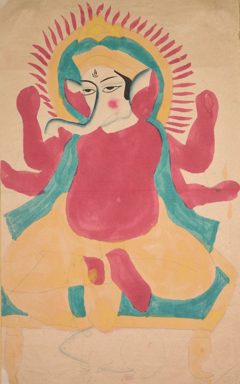 Ganesha, 1800-tal. av Unbekannt