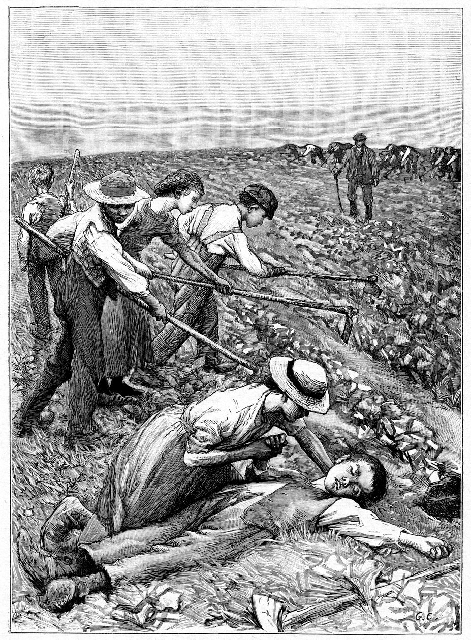 Gängsystem av barnarbete, c1885 av Unbekannt