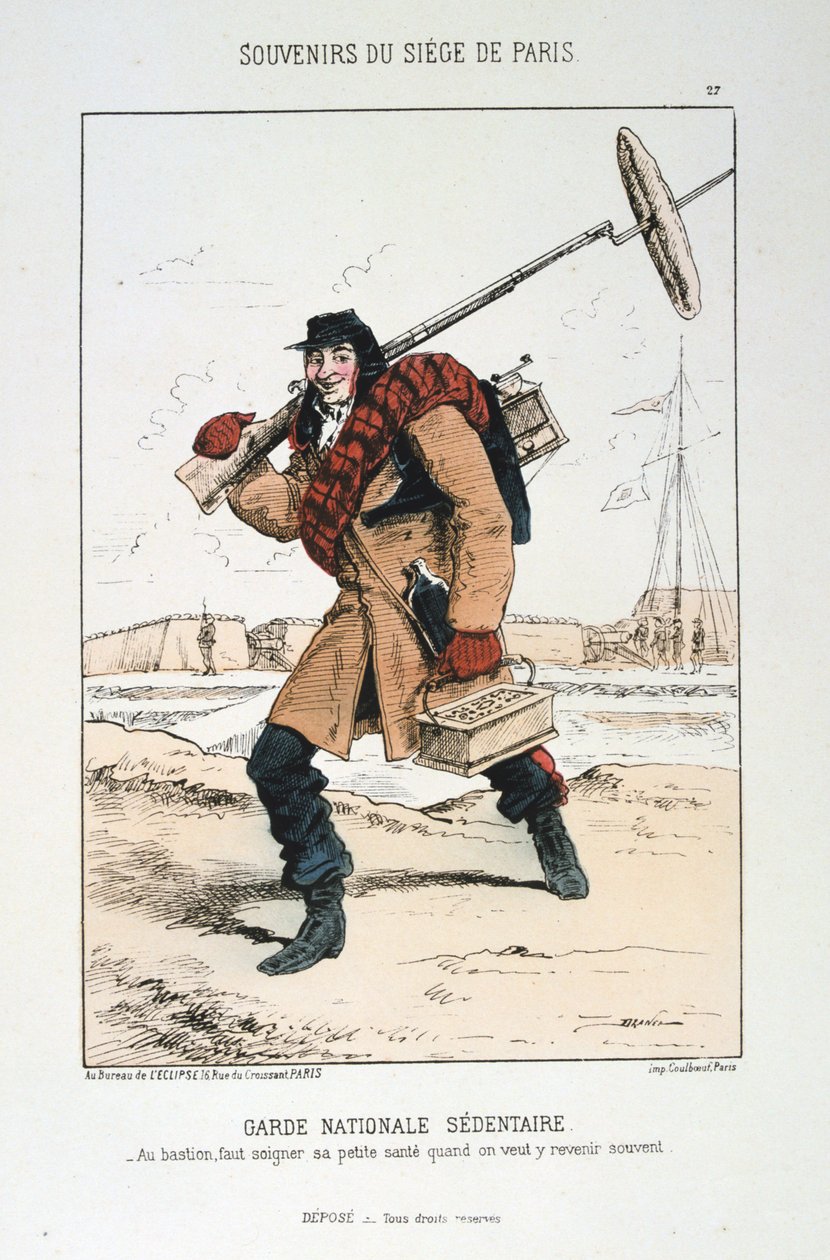 Guard National Sedentary, belägring av Paris, 1870-1871. av Unbekannt