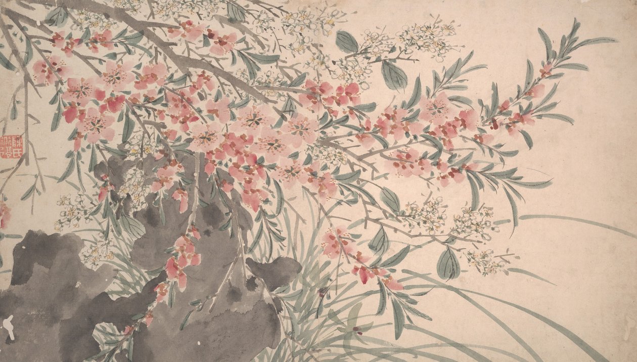 Trädgårdsblommor, daterad 1540. av Unbekannt