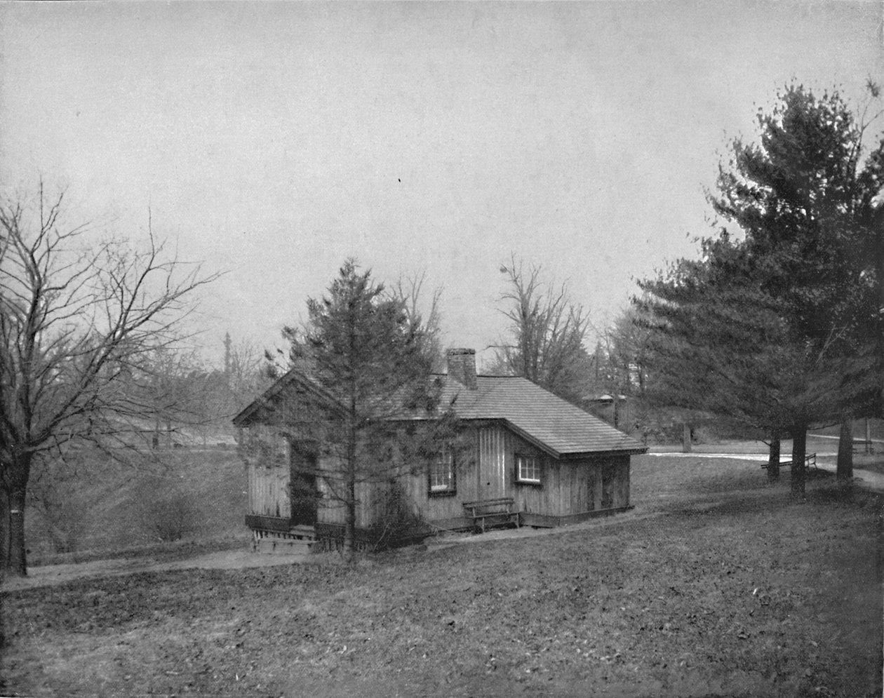 General Grants Log Cabin, Fairmount Park, Philadelphia, c1897. av Unbekannt