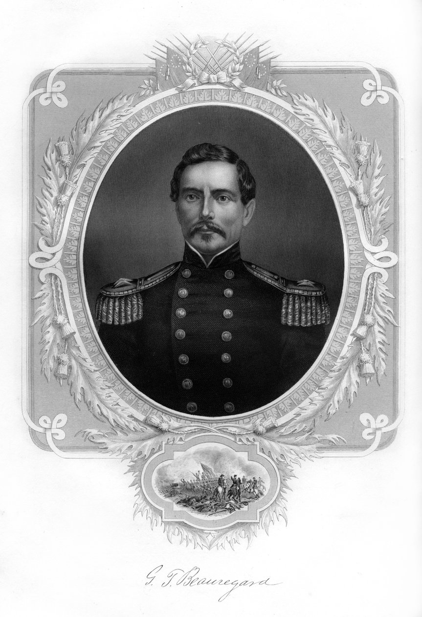 General PGT Beauregard, general för den konfedererade armén, 1862-1867 av Unbekannt