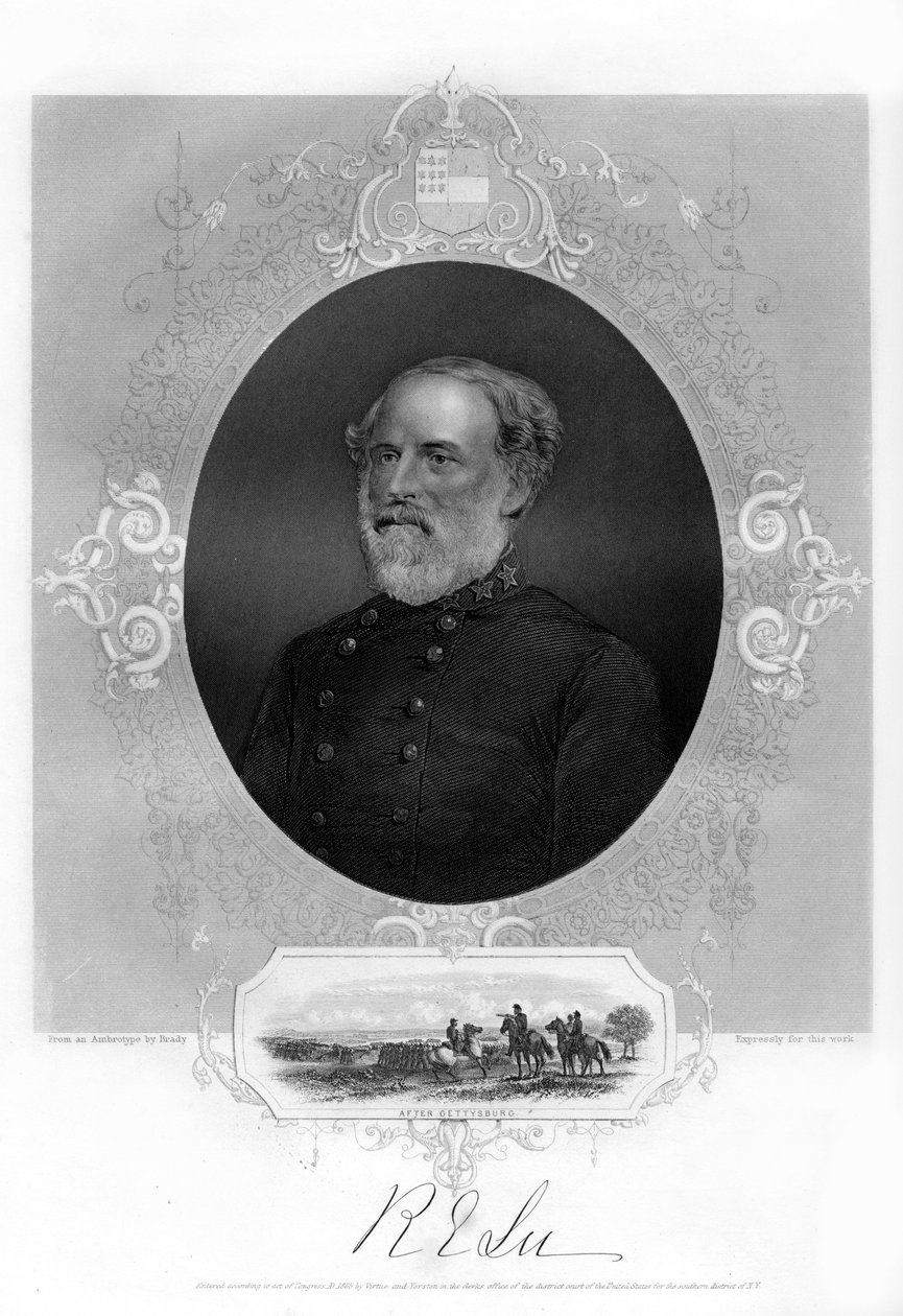General Robert E Lee, konfedererade general, 1862-1867 av Unbekannt
