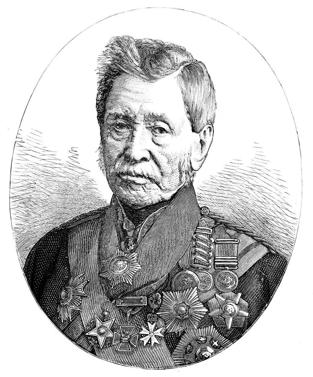 General Sir John Fox Burgoyne 1782-1871, brittisk soldat av Unbekannt