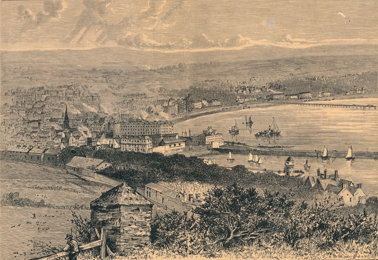 Allmän syn på Douglas, 1880 av Unbekannt