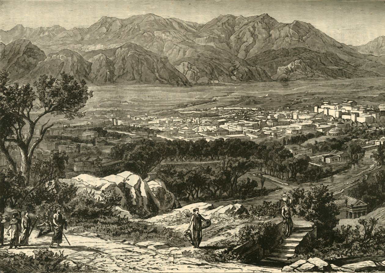 Allmän syn på Sparta, restaurerad, 1890. av Unbekannt