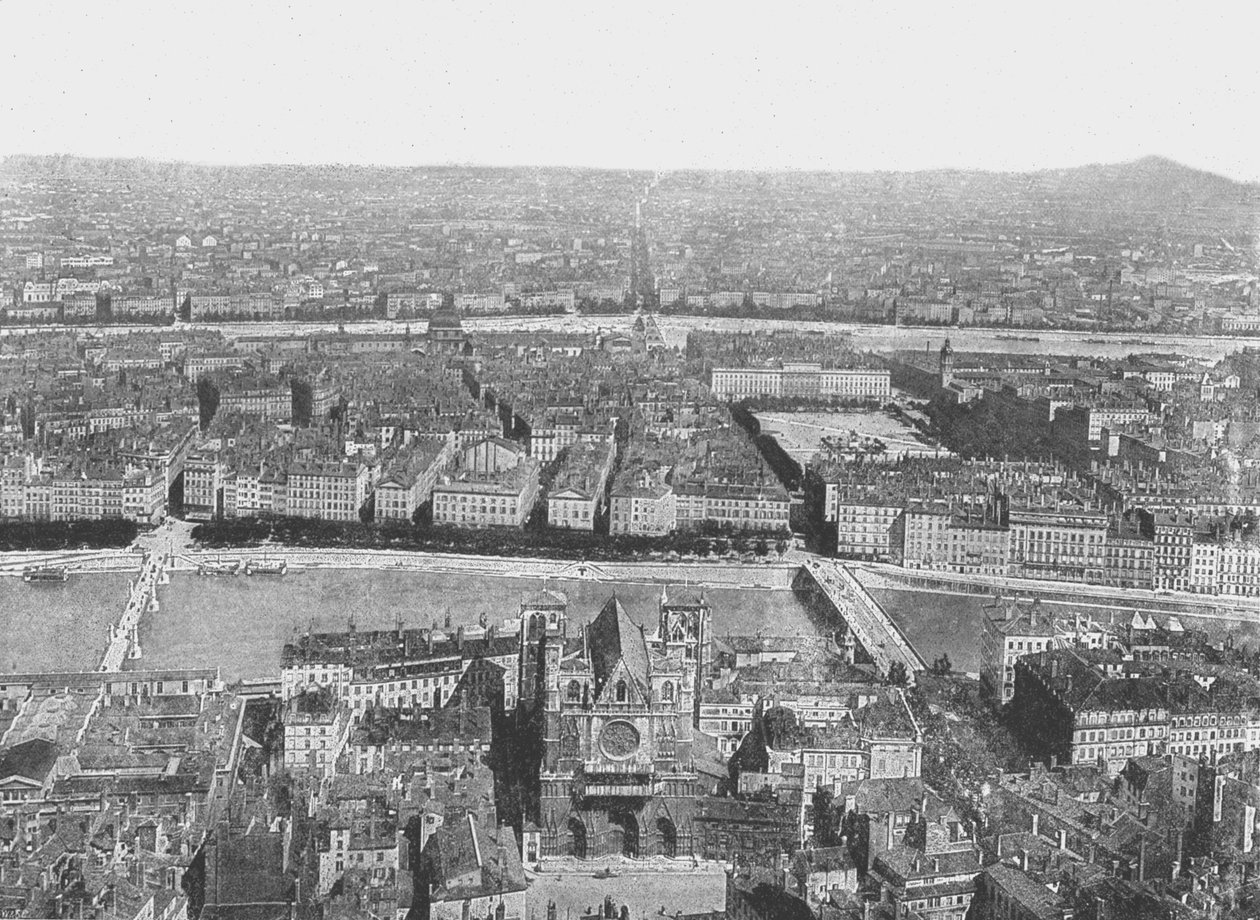 Allmän bild, Lyon, Frankrike, 1895. av Unbekannt